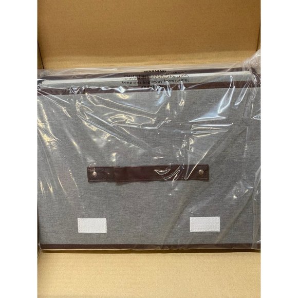 NIB Collapsible Storage Boxes w dual lid - Picture 4 of 5